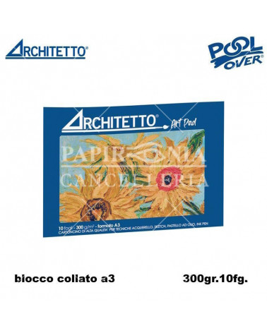 ARCHITETTO BLOCCO COLLATO ART PAD A3 10fg.300gr.60824