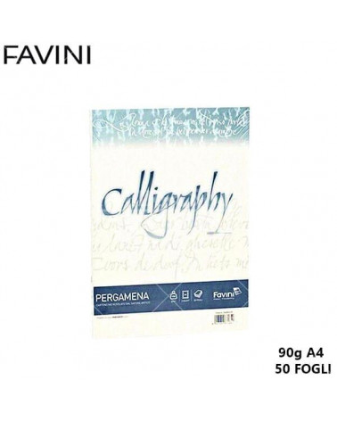 FAVINI PERGAMENA CALLIGRAPHY 90GR.50FG.A4 BIANCO 01