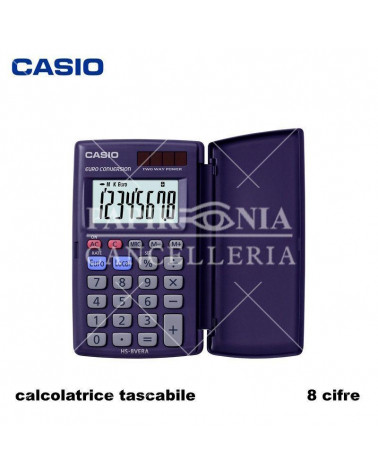 CASIO CALCOLATRICE TASCABILE HS8VERA 8 CIFRE