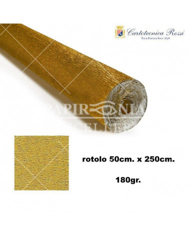 C.ROSSI CRESPO 180GR.50X250CM.ORO 801-METAL [5PZ]