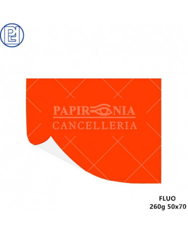 PICARTA CARTONCINO 50X70 ROSSO FLUORESCENTE [10FG]