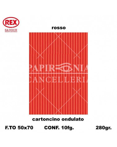 REX GIOCO ONDA 50X70 734 ROSSO-ONDULATO [10FG]