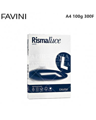 FAVINI RISMALUCE A4 100gr.300fg.BIANCA-FOTOCOPIE