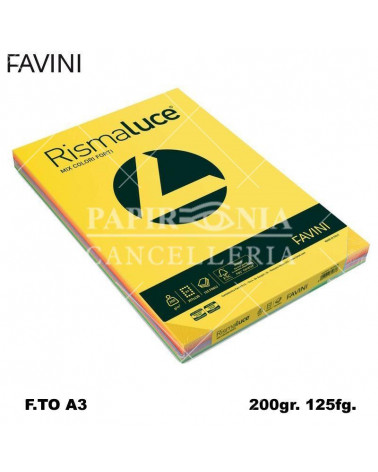 FAVINI RISMALUCE MIX A3 200gr.125fg.ASSORTITA-FOTOCOPIE