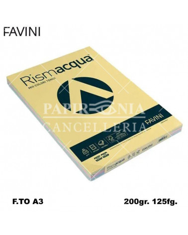 FAVINI RISMACQUA MIX A3 200gr.125fg.ASSORTITA-FOTOCOPIE