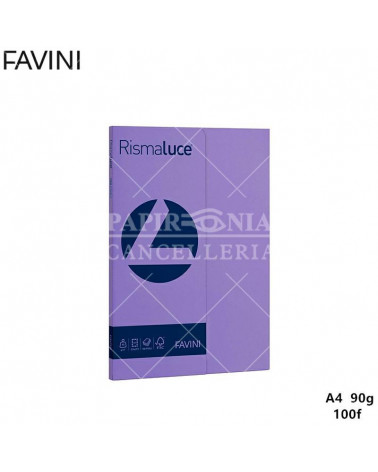 FAVINI RISMALUCE SMALL A4 90gr.100fg.VIOLETTO FOTOCOPIE