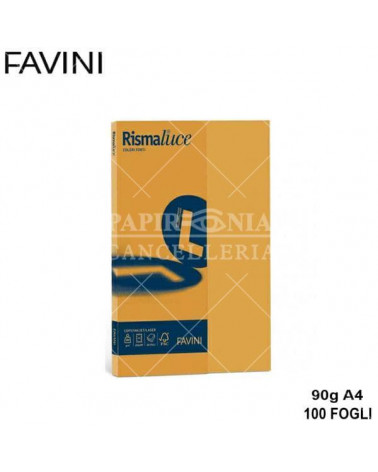 FAVINI RISMALUCE SMALL A4 90gr.100fg.GIALLO ORO-FOTOCOPIE