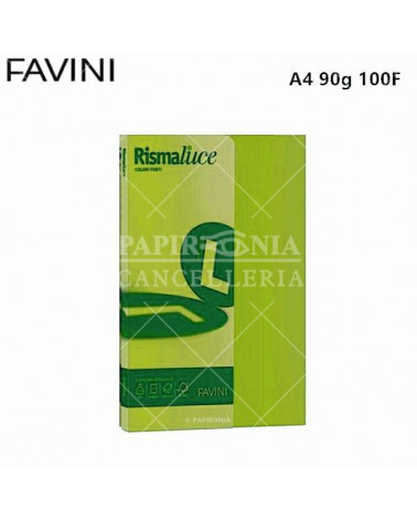 FAVINI RISMALUCE SMALL A4 90gr.100fg.PISTACCHIO-FOTOCOPIE