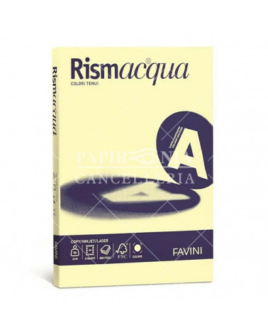 FAVINI RISMACQUA SMALL A4 200gr.50fg.GIALLO-FOTOCOPIE