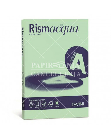 FAVINI RISMACQUA SMALL A4 200gr.50fg.VERDE CHIARO-FOTOCOPIE