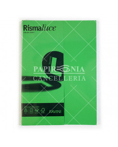 FAVINI RISMALUCE SMALL A4 200gr.50fg.VERDE-FOTOCOPIE