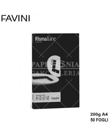 FAVINI RISMALUCE SMALL A4 200gr.50fg.NERO-FOTOCOPIE
