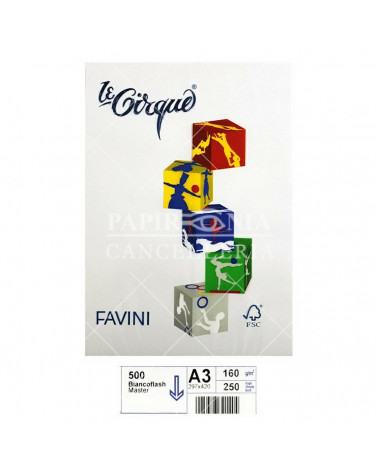 FAVINI CARTA A3 160gr.250fg.BIANCA-FOTOCOPIE