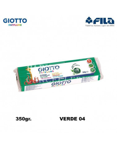 GIOTTO PLASTILINA PATPLUME 350GR. VERDE 04