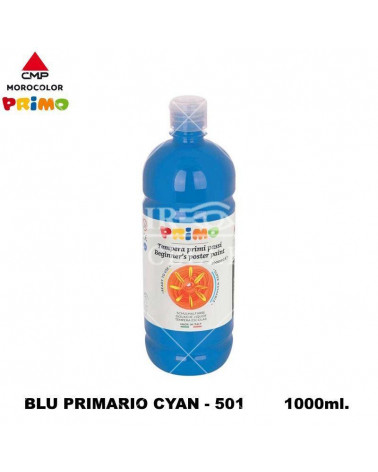 PRIMO TEMPERA PRONTA 1000ML. BLU CYAN 501