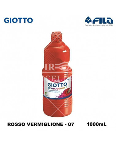 GIOTTO TEMPERA PRONTA 1000ML. ROSSO VERMIGLIONE 07