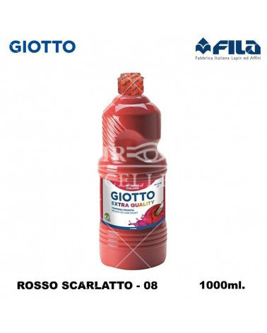 GIOTTO TEMPERA PRONTA 1000ML. ROSSO SCARLATTO 08