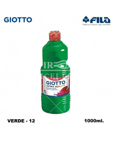 GIOTTO TEMPERA PRONTA 1000ML. VERDE 12