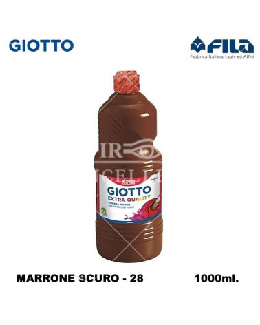 GIOTTO TEMPERA PRONTA 1000ML. MARRONE SCURO 28