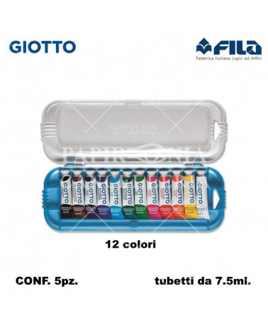 GIOTTO TEMPERA T.3 12COL. 7,5ML. [5PZ]