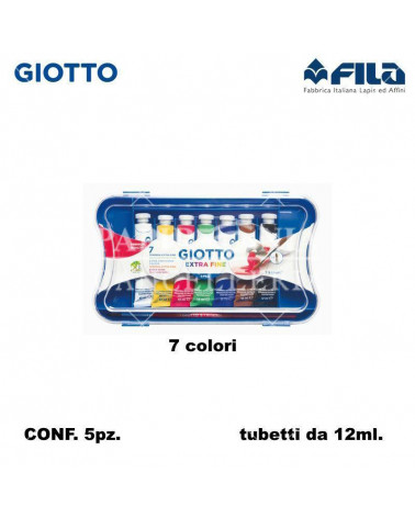 GIOTTO TEMPERA T.4 7COL. 12ML. [5PZ]