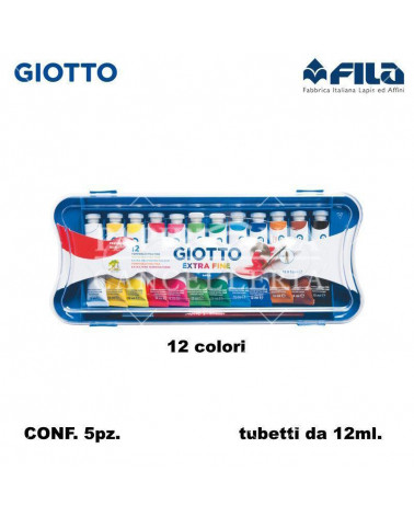 GIOTTO TEMPERA T.4 12COL. 12ML. [5PZ]