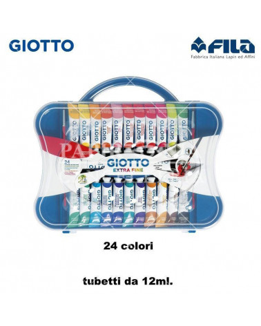 GIOTTO TEMPERA T.4 24COL. 12ML.