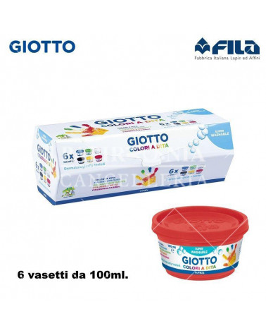 GIOTTO TEMPERA DITA 6PZ.100ML