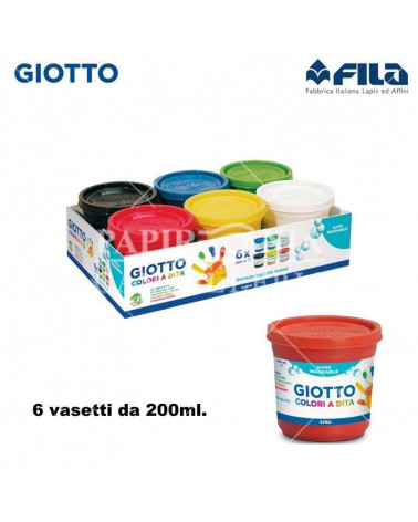 GIOTTO TEMPERA DITA 6PZ.200ML