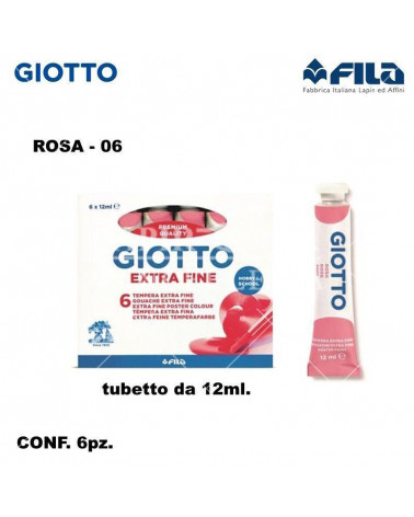 GIOTTO TEMPERA T.4 12ML. ROSA 06 [6PZ]