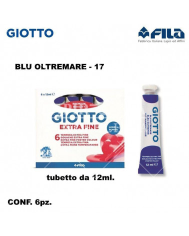 GIOTTO TEMPERA T.4 12ML. BLU OLTREMARE 17 [6PZ]