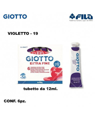 GIOTTO TEMPERA T.4 12ML. VIOLETTO 19 [6PZ]