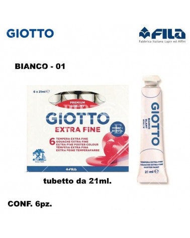 GIOTTO TEMPERA T.7 21ML. BIANCO 01 [6PZ]