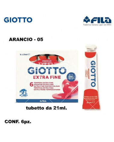 GIOTTO TEMPERA T.7 21ML. ARANCIO 05 [6PZ]