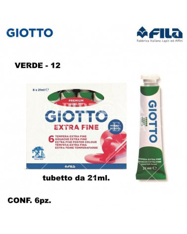 GIOTTO TEMPERA T.7 21ML. VERDE 12 [6PZ]