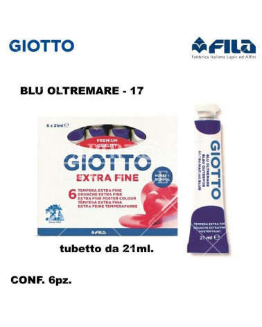 GIOTTO TEMPERA T.7 21ML. BLU OLTREMARE 17 [6PZ]