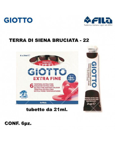 GIOTTO TEMPERA T.7 21ML. TERRA S.BRUCIATA 22 [6PZ]