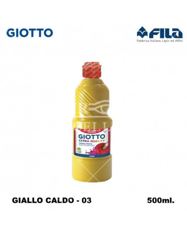 GIOTTO TEMPERA PRONTA 500ML. GIALLO CALDO 03