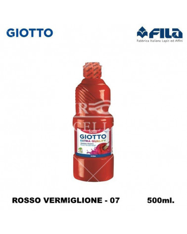 GIOTTO TEMPERA PRONTA 500ML. ROSSO VERMIGLIONE 07