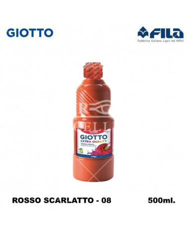 GIOTTO TEMPERA PRONTA 500ML. ROSSO SCARLATTO 08