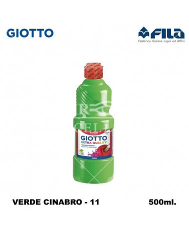 GIOTTO TEMPERA PRONTA 500ML. VERDE CINABRO 11