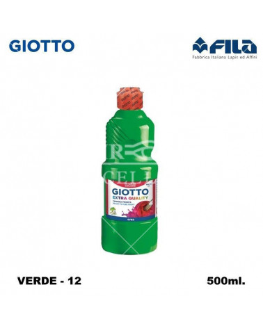 GIOTTO TEMPERA PRONTA 500ML. VERDE 12