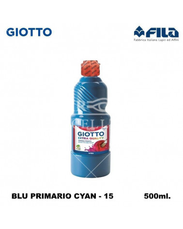 GIOTTO TEMPERA PRONTA 500ML. BLU PRIMARIO CYAN 15