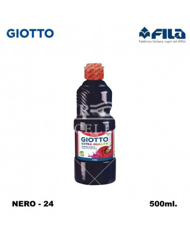 GIOTTO TEMPERA PRONTA 500ML. NERO 24