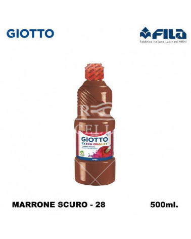 GIOTTO TEMPERA PRONTA 500ML. MARRONE SCURO 28