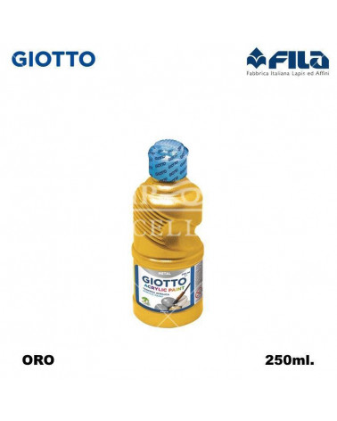 GIOTTO TEMPERA ACRILICA 250ML. ORO