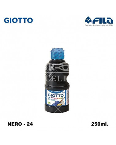 GIOTTO TEMPERA ACRILICA 250ML. NERO 24