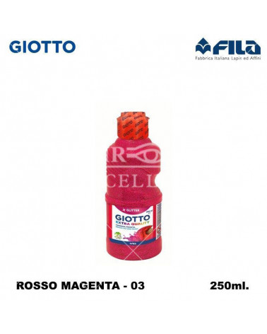 GIOTTO TEMPERA GLITTER 250ML. MAGENTA 03