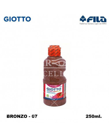 GIOTTO TEMPERA GLITTER 250ML. BRONZO 07