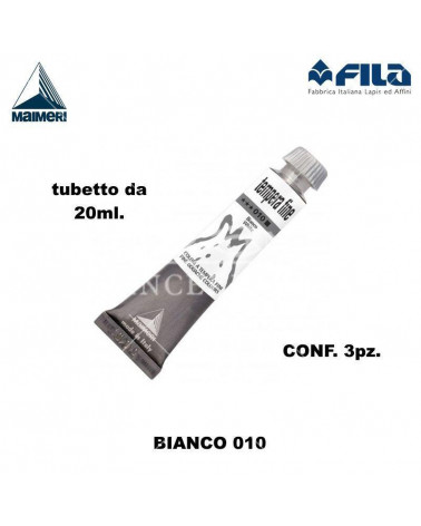 MAIMERI TEMPERA T.7 20ML. BIANCO 010 [3PZ]